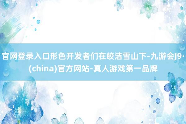 官网登录入口形色开发者们在皎洁雪山下-九游会J9·(china)官方网站-真人游戏第一品牌