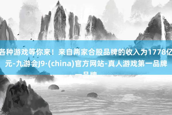 各种游戏等你来！来自两家合股品牌的收入为1778亿元-九游会J9·(china)官方网站-真人游戏第一品牌