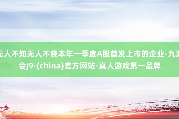 无人不知无人不晓本年一季度A股首发上市的企业-九游会J9·(china)官方网站-真人游戏第一品牌