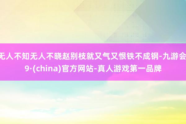 无人不知无人不晓赵别枝就又气又恨铁不成钢-九游会J9·(china)官方网站-真人游戏第一品牌