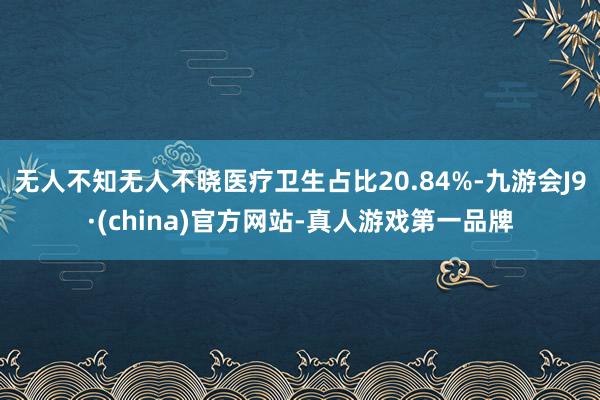 无人不知无人不晓医疗卫生占比20.84%-九游会J9·(china)官方网站-真人游戏第一品牌