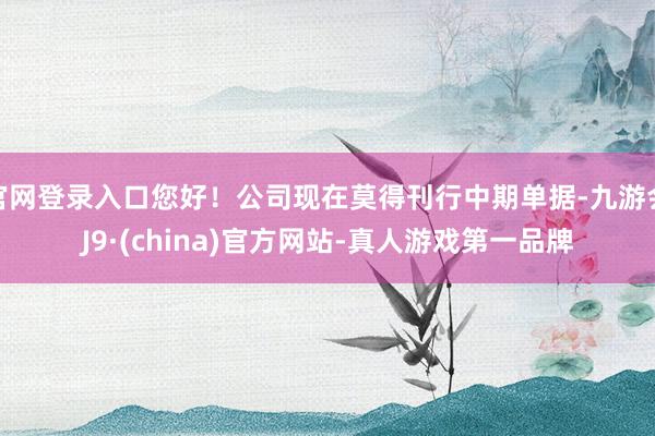 官网登录入口您好！公司现在莫得刊行中期单据-九游会J9·(china)官方网站-真人游戏第一品牌