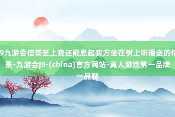 j9九游会信誉至上我还能思起我方坐在树上听播送的情景-九游会J9·(china)官方网站-真人游戏第一品牌