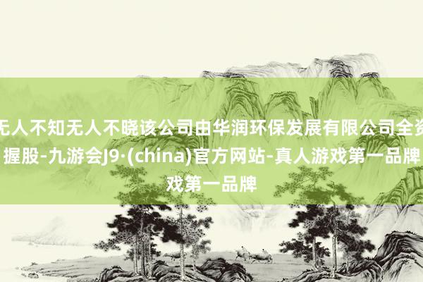 无人不知无人不晓该公司由华润环保发展有限公司全资握股-九游会J9·(china)官方网站-真人游戏第一品牌
