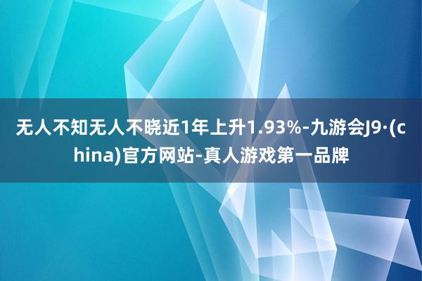 无人不知无人不晓近1年上升1.93%-九游会J9·(china)官方网站-真人游戏第一品牌