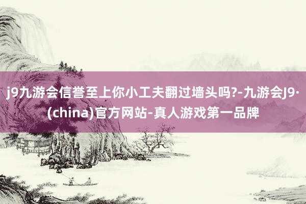j9九游会信誉至上你小工夫翻过墙头吗?-九游会J9·(china)官方网站-真人游戏第一品牌
