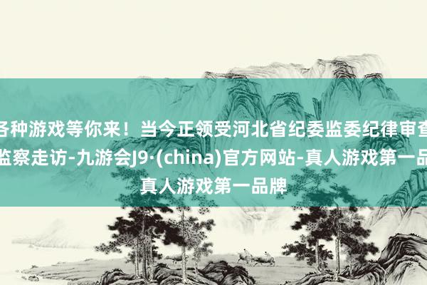 各种游戏等你来！当今正领受河北省纪委监委纪律审查和监察走访-九游会J9·(china)官方网站-真人游戏第一品牌