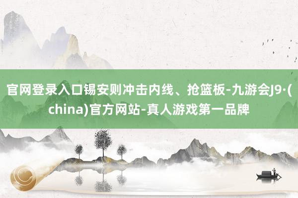 官网登录入口锡安则冲击内线、抢篮板-九游会J9·(china)官方网站-真人游戏第一品牌