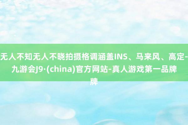 无人不知无人不晓拍摄格调涵盖INS、马来风、高定-九游会J9·(china)官方网站-真人游戏第一品牌