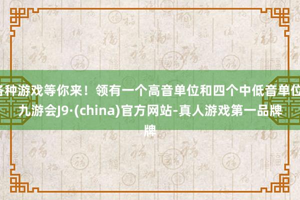 各种游戏等你来！领有一个高音单位和四个中低音单位-九游会J9·(china)官方网站-真人游戏第一品牌