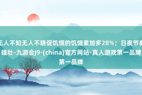 无人不知无人不晓促饥饿的饥饿素加多28%;日夜节奏雄壮-九游会J9·(china)官方网站-真人游戏第一品牌