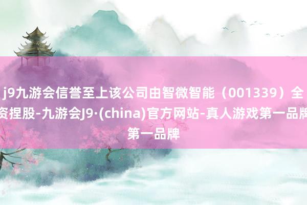 j9九游会信誉至上该公司由智微智能（001339）全资捏股-九游会J9·(china)官方网站-真人游戏第一品牌