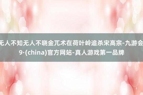 无人不知无人不晓金兀术在荷叶岭追杀宋高宗-九游会J9·(china)官方网站-真人游戏第一品牌
