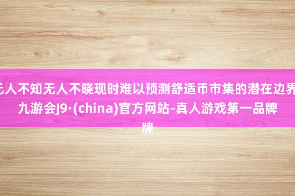 无人不知无人不晓现时难以预测舒适币市集的潜在边界-九游会J9·(china)官方网站-真人游戏第一品牌